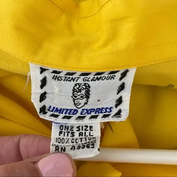 Vintage Instant Glamour Limited Yellow Dancer Top - Picture 2 of 8